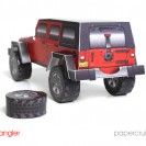 Jeep Wrangler (JK) 4-Door Wagon paper model