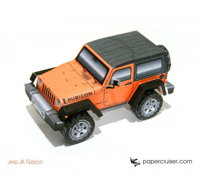 Jeep JK Wrangler Rubicon paper model